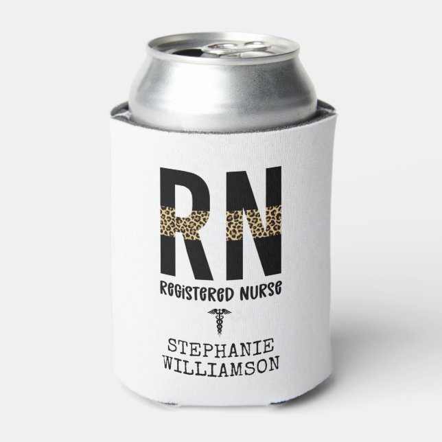 Personalized RN Registered Nurse Graduation Gifts Can Cooler (Can Front)