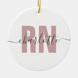 Personalized RN Registered Nurse Graduation Gifts Ceramic Ornament