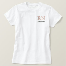Personalized RN Registered Nurse Graduation Gifts Embroidered Shirt