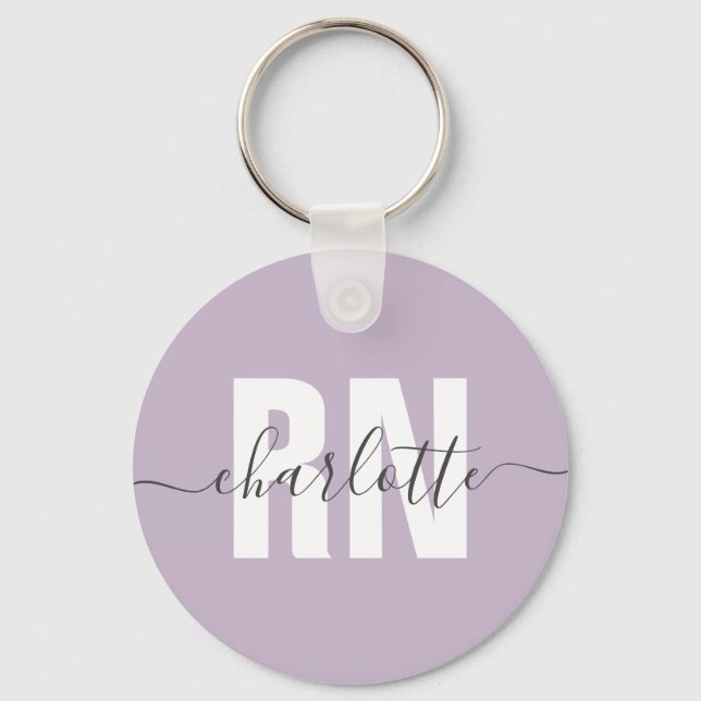Personalized RN Registered Nurse Graduation Gifts Keychain (Front)