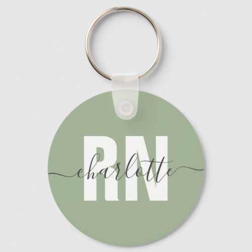 Personalized RN Registered Nurse Graduation Gifts Keychain