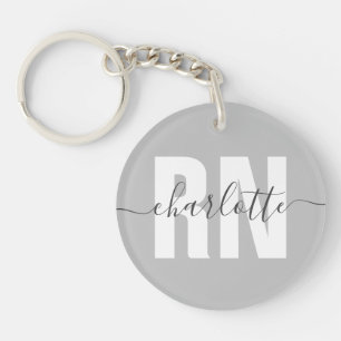Personalized RN Registered Nurse Graduation Gifts Keychain