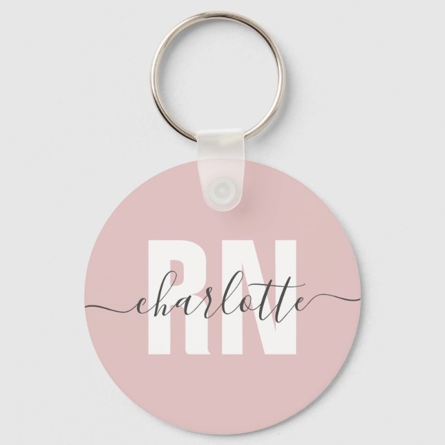 Personalized RN Registered Nurse Graduation Gifts  Keychain (Front)