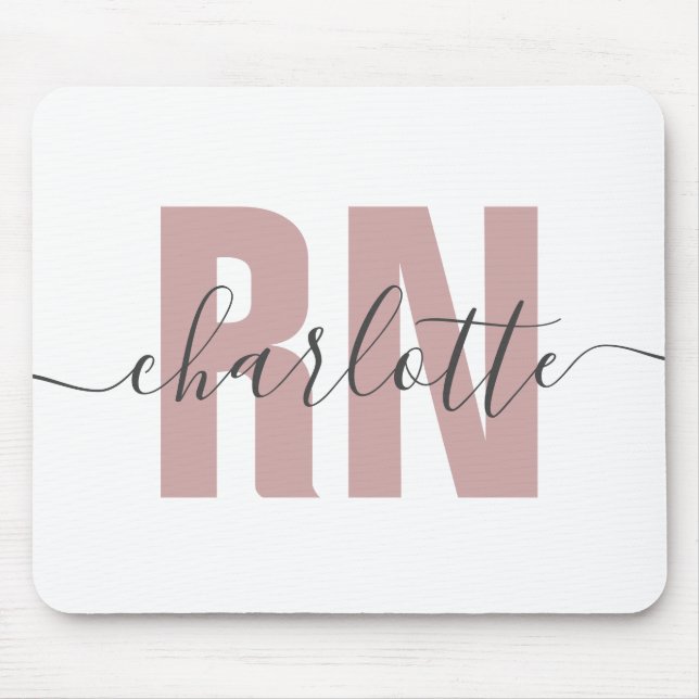 Personalized RN Registered Nurse Graduation Gifts Mouse Pad (Front)