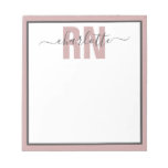 Personalized Rn Registered Nurse Graduation Gifts Notepad at Zazzle