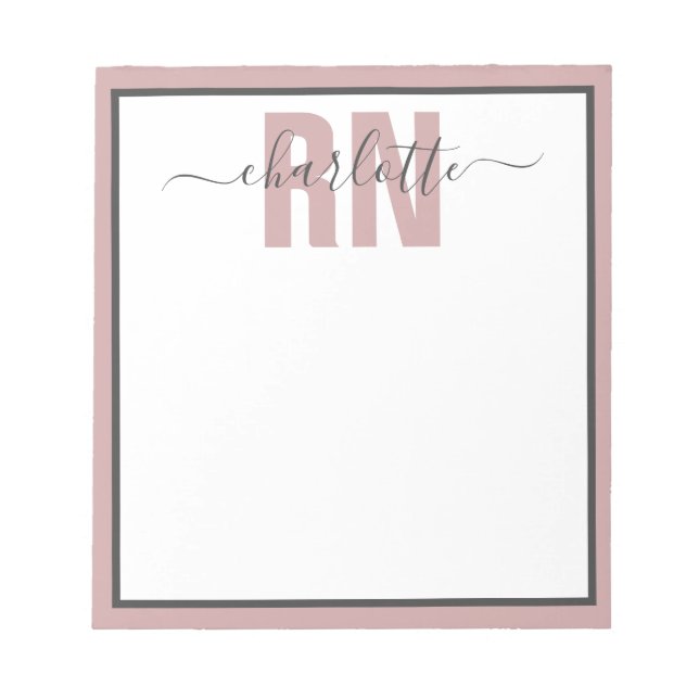 Personalized RN Registered Nurse Graduation Gifts Notepad (Front)