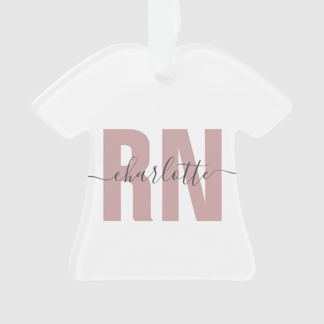 Personalized RN Registered Nurse Graduation Gifts Ornament (Front)