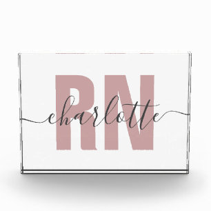 Personalized RN Registered Nurse Graduation Gifts Photo Block
