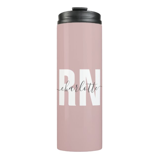 Personalized RN Registered Nurse Graduation Gifts  Thermal Tumbler (Front)