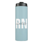 Custom Engraved RN Design with Personalized Name on Insulated Stainless  Steel Water Bottle 25oz, Registered Nurse Gifts