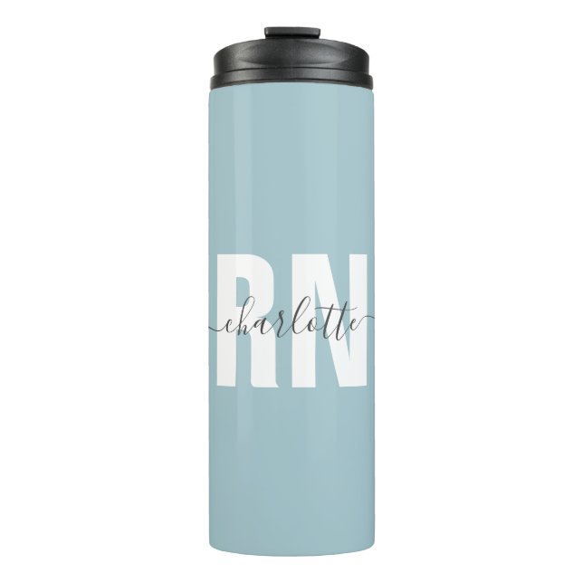 Personalized RN Registered Nurse Graduation Gifts Thermal Tumbler (Front)