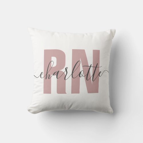 Personalized RN Registered Nurse Graduation Gifts Throw Pillow