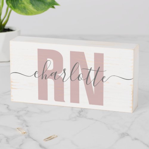 Personalized RN Registered Nurse Graduation Gifts Wooden Box Sign