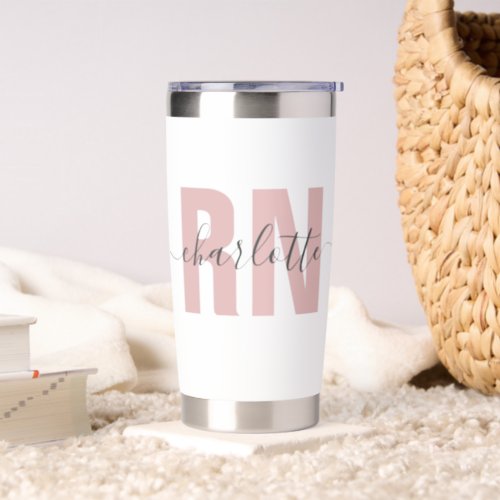 Personalized RN Registered Nurse Graduation Insulated Tumbler