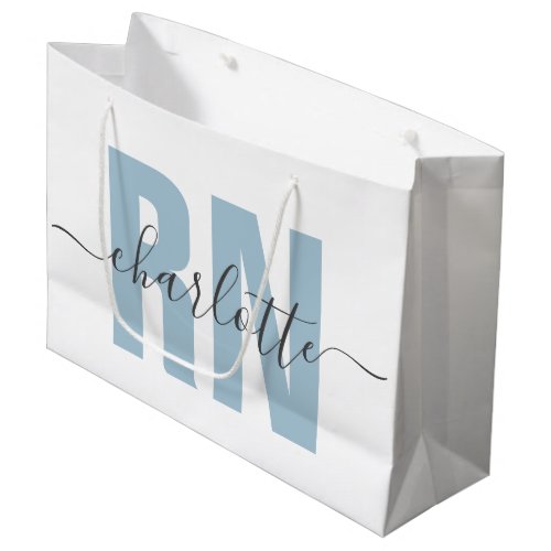 Personalized RN Registered Nurse Graduation Large Gift Bag