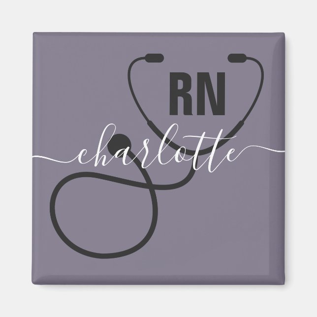 Personalized RN Registered Nurse Graduation Magnet (Front)