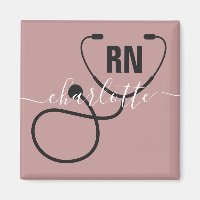 Personalized RN Registered Nurse Graduation Magnet (Front)