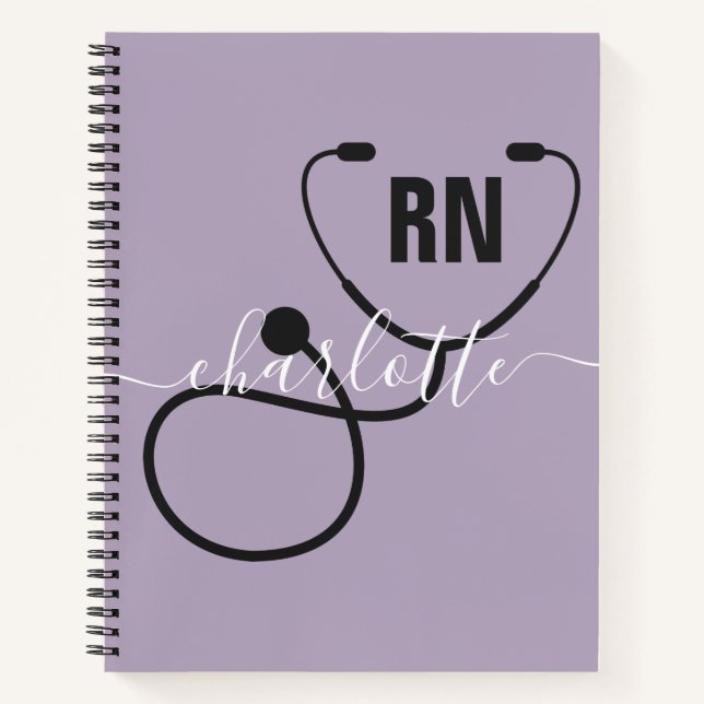 Personalized RN Registered Nurse Graduation Notebook (Front)