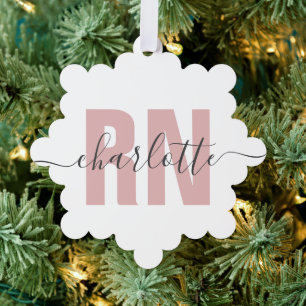 Personalized RN Registered Nurse Graduation Ornament Card