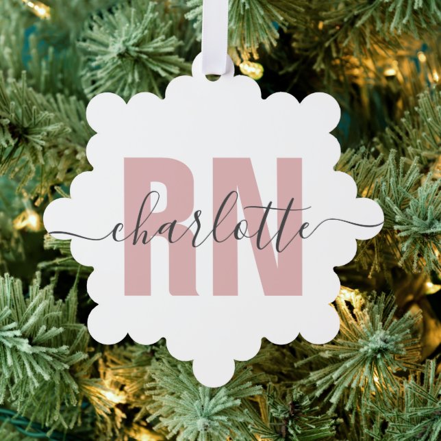 Personalized RN Registered Nurse Graduation Ornament Card (Insitu (Tree))