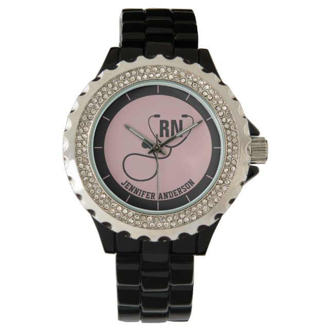 Personalized RN Registered Nurse Graduation Watch (Front)