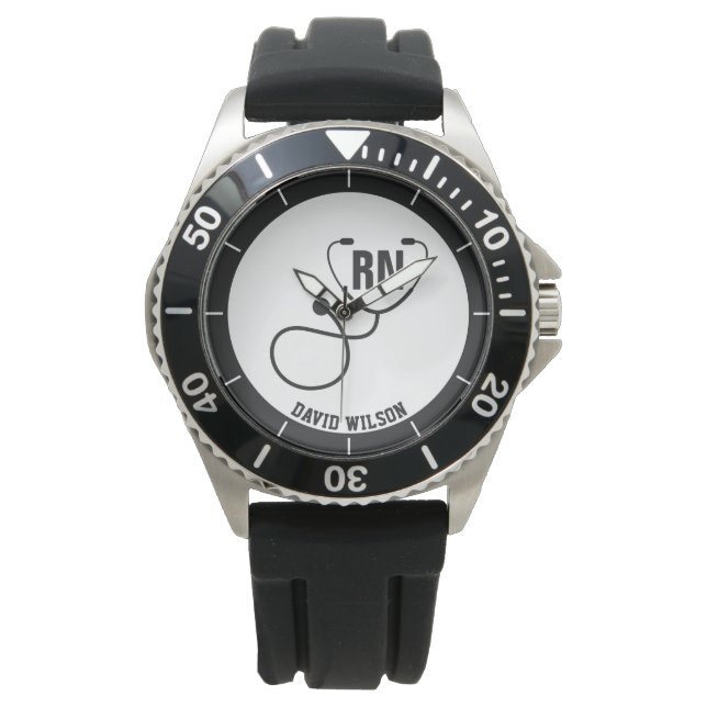 Personalized RN Registered Nurse Graduation Watch (Front)