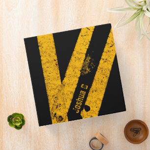Personalized Road Traffic Marking Lines Cool Fun 3 Ring Binder