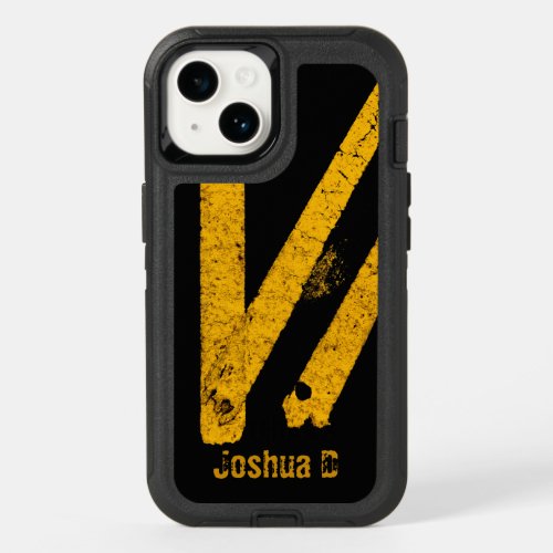 Personalized Road Traffic Marking Lines Cool Fun OtterBox iPhone 14 Case