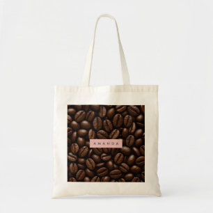 Personalized Roasted Coffee Beans Tote Bag