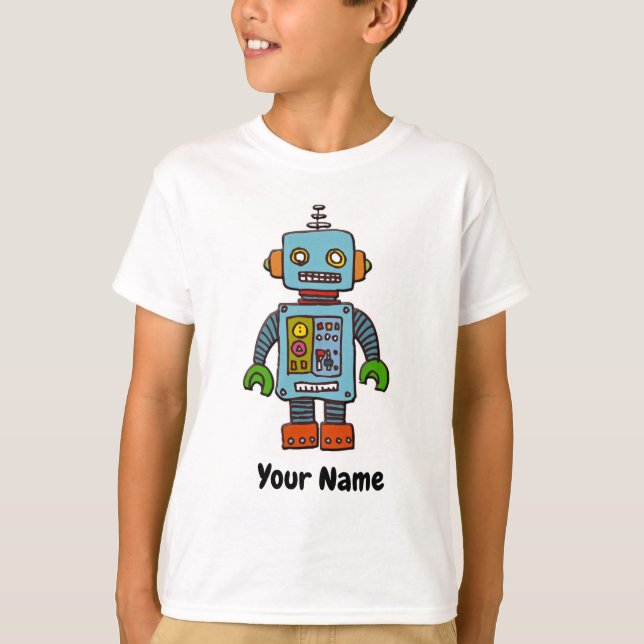 Personalized robot t-shirt (Front)