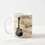 Personalized Rock And Roll Guitar Sound Wave Coffee Mug at Zazzle