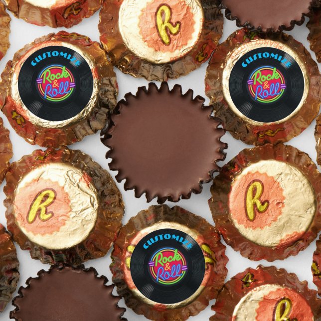 Personalized Rock And Roll Vinyl  Reese's Peanut Butter Cups (Assorted)