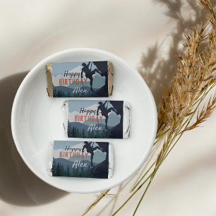 Personalized Rock Climbing Theme Happy Birthday Hershey's Miniatures