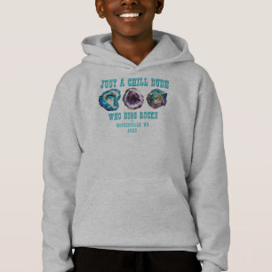 Personalized Rock Collecting Location Date Name Hoodie