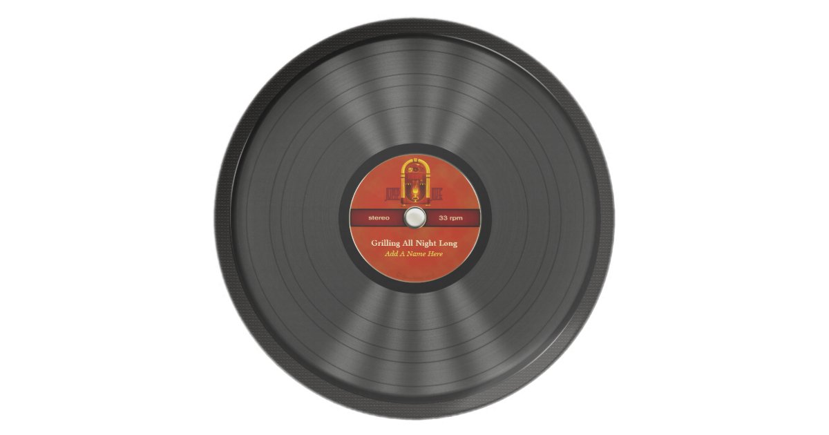 Personalized Rock N Roll Vinyl Record Plate | Zazzle.com