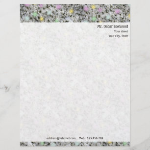 Personalized Rock Pastels with Return Address Letterhead