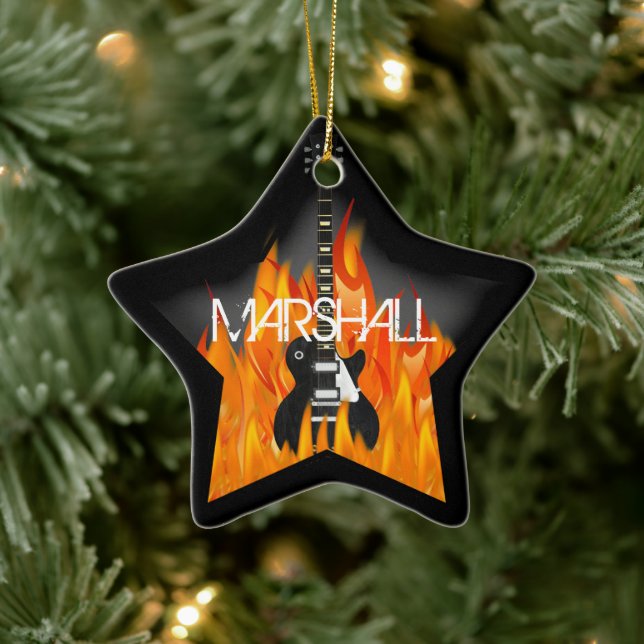 Personalized Rock Star Ornament (Tree)