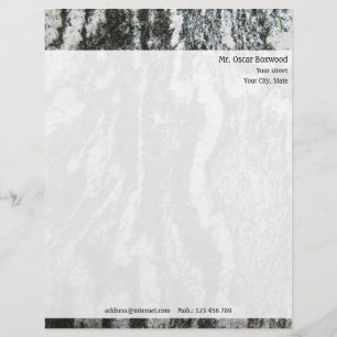 Personalized Rock Texture with Return Address Letterhead