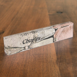 Personalized Rock Wall Nameplate