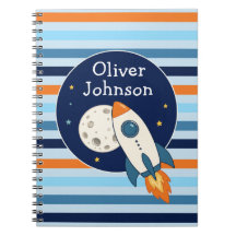 Personalized Rocket Ship Space Moon School