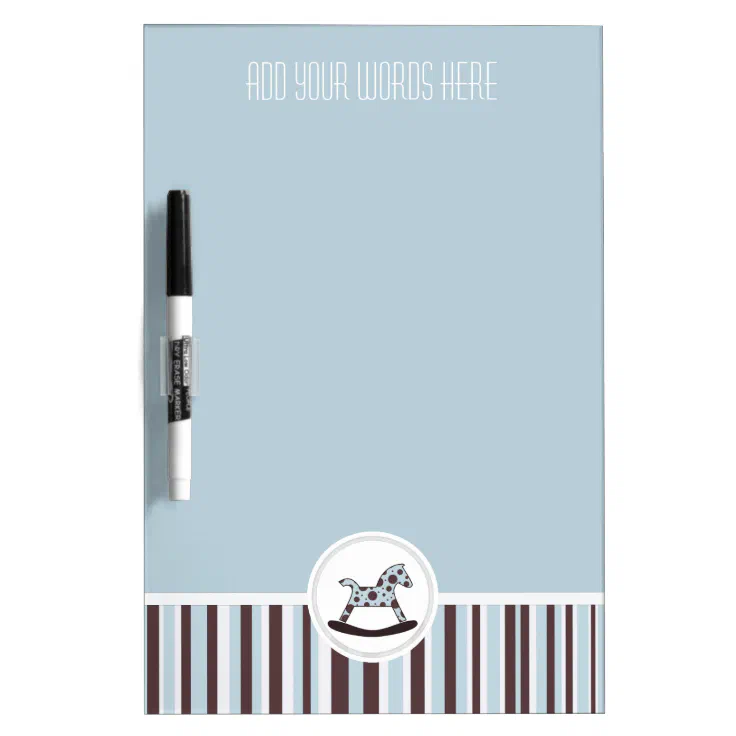 Personalized Rocking Horse Dry Erase Board Zazzle