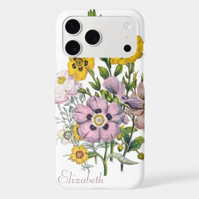 Personalized Rockroses Case-Mate iPhone Case (Back)