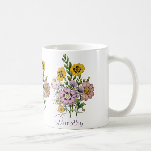 Personalized Rockroses Coffee Mug (Right)