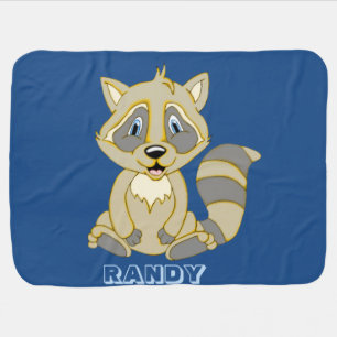 Personalized Rocky Raccoon Baby Blanket