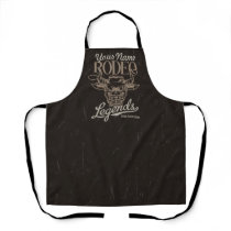 Personalized Rodeo Old West Steer Roping Legends Apron