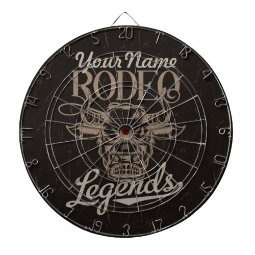 Personalized Rodeo Old West Steer Roping Legends  Dart Board