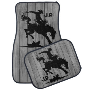 Personalized Rodeo Star Car Floor Mat