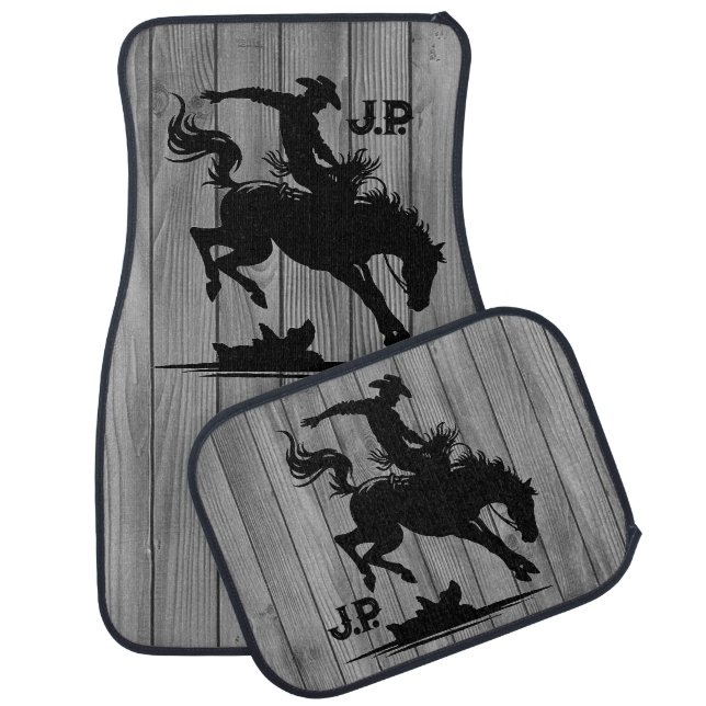 Personalized Rodeo Star Car Floor Mat (Set)