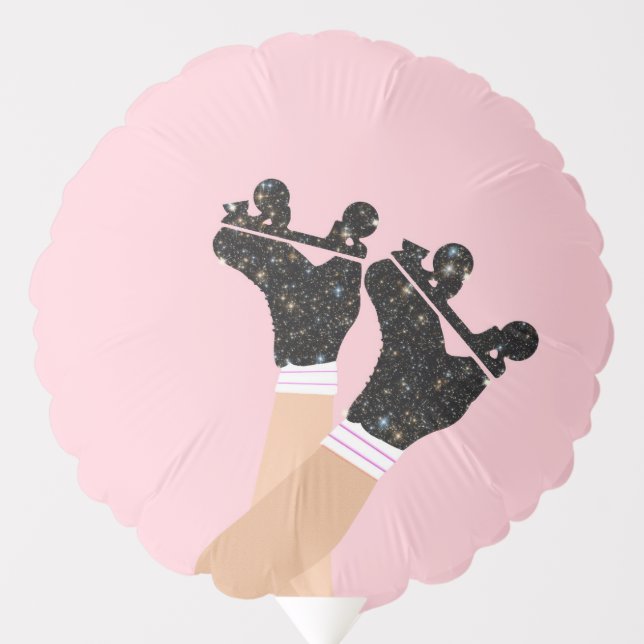 Personalized Roller Skates Derby Skate Pink   Balloon (Front)