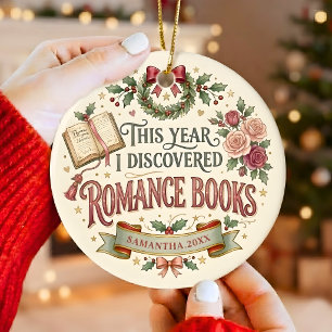 Personalized Romance Reader Christmas Ornament